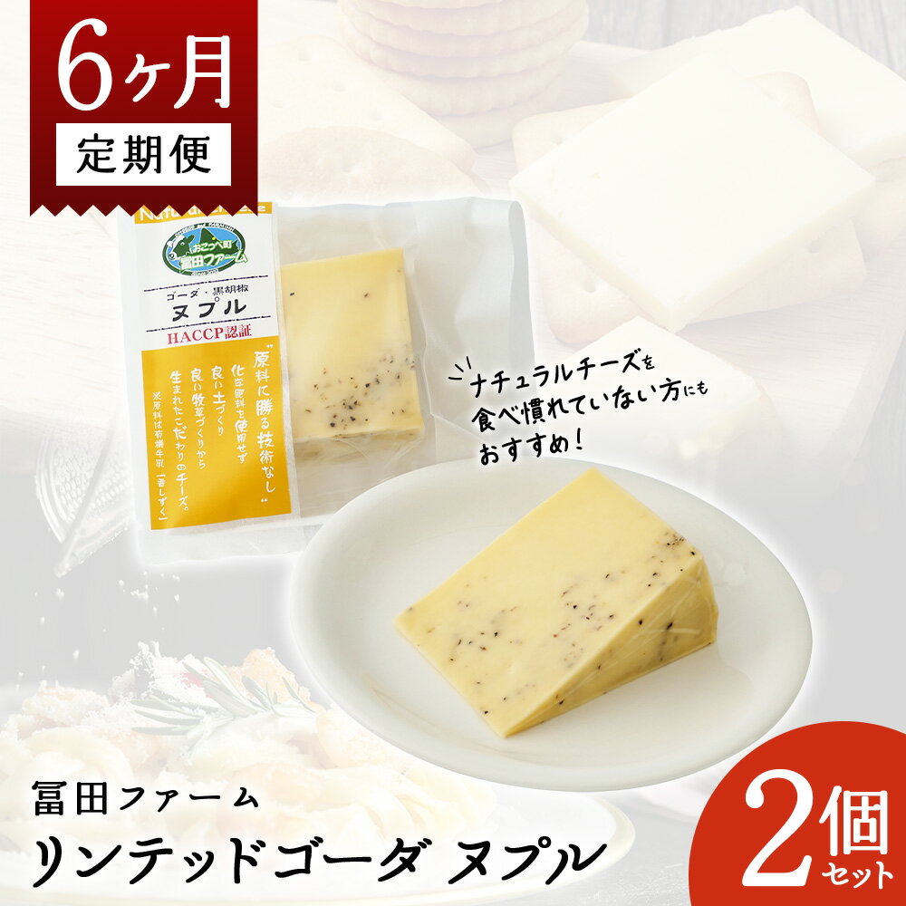 【ふるさと納税】リンドレスゴーダ ヌプル2個 6ヶ月定期便【22018】