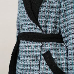 ファンシーツイードコート(グリーン×ブラック)【1186398】