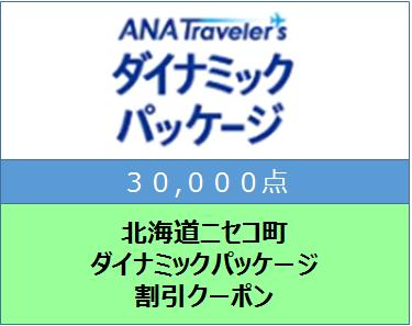 北海道ニセコ町ANAトラベルダイナミックパッケージ割引クーポン30,000点分