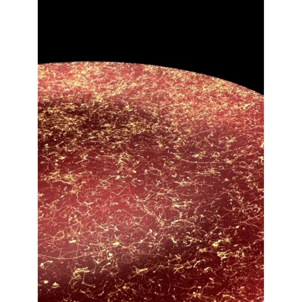 フラットプレート（D）乱糸（マット仕上げ）赤溜［NF107］