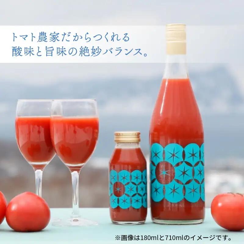 【定期便6回】中野ファームのトマトジュース 180ml×5本セット 【定期便 6回】 中野ファームのトマトジュース 180ml 合計60本(10本×6回) 【余市のトマトジュース】フルーツトマトジュー