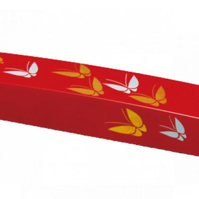 ふるさと納税 海南市 紀州漆器 漆芸 蒔絵 文鎮 長型 朱 蝶 |  | 01
