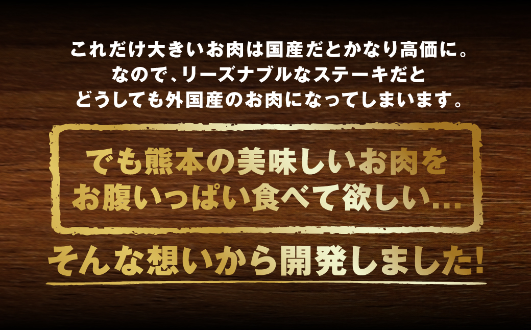 くまもと黒毛和牛 1ポンド ステーキ 約500g 牛肉 肉_イメージ5