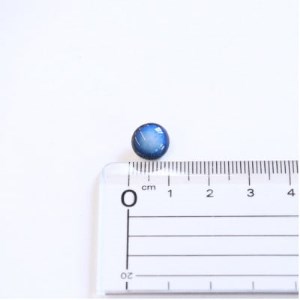 【美濃焼】青むらタイルイヤリング(直径10mm)【1380415】