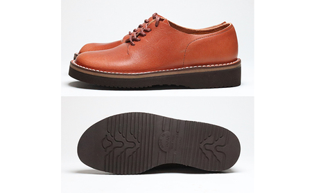 KOTOKA婦人靴 一枚革ダービー　KTO2000Ｌ　キャメル 24.5cm