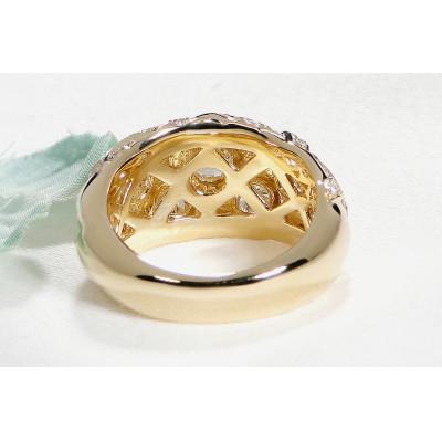 ふるさと納税 昭和町 【中石0.5ct 中央宝石研究所ソーティング付】K18YGダイヤモンド リング【2.9ct】9号 |  | 02