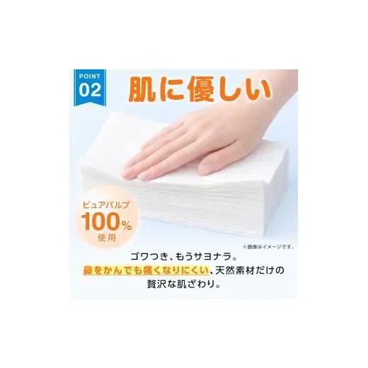 【3ヶ月ごと3回定期便】エルモア ソフトパックティシュー  400枚 200組 90パック 3600枚 箱なし コンパクト カミ商事 国産 ピュアパルプ 100％ 大容量 ティッシュ日用品 収納 送料