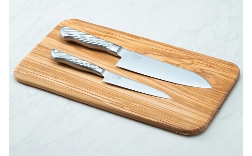 TKG-NEO オールステンレス 三徳包丁・ペティーナイフセット FC038014