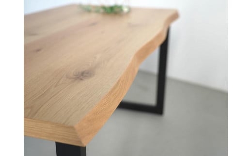 テーブル　一枚板　ダイニング　耳付　PRIMO　150ｘ80　オーク材