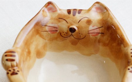 波佐見焼 福猫 小鉢 (トラ・ミケ・茶トラ) 3種セット【菊祥陶器】[OAQ030]
