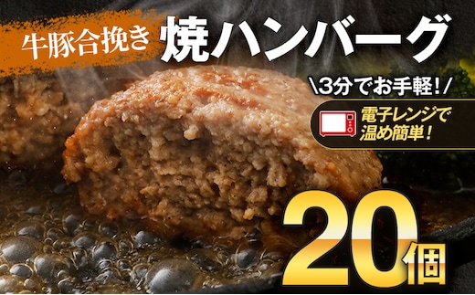 
										
										合挽きハンバーグ 計20個 10個入×2袋（1個100g） 簡単調理 肉 牛 豚 お取り寄せグルメ お取り寄せ 福岡 お土産 九州 福岡土産 取り寄せ グルメ 福岡県
									