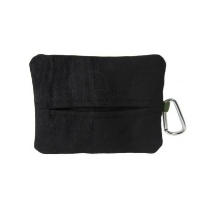 ふるさと納税 加東市 帆布工房　ティッシュ入れ付きポーチ(ブラック)　約10×13cm |  | 01