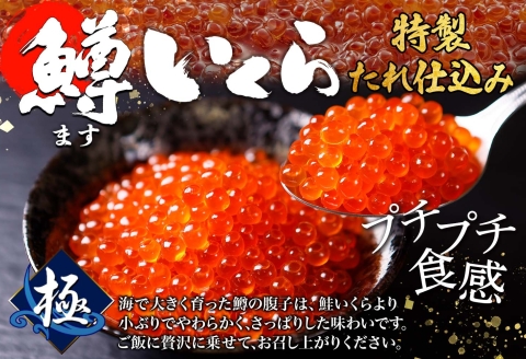 3349. 鱒いくら醤油漬け 計200g 100g×2パック ホタテ 300g 鱒いくら イクラ 醤油漬け マス ほたて 帆立 海鮮 丼 送料無料 北海道 弟子屈町