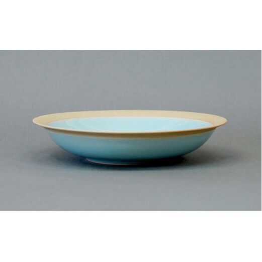 天青リム皿（大） カレー皿 パスタ皿 食器 梶原大敬 茂正工房 A25-329_イメージ3