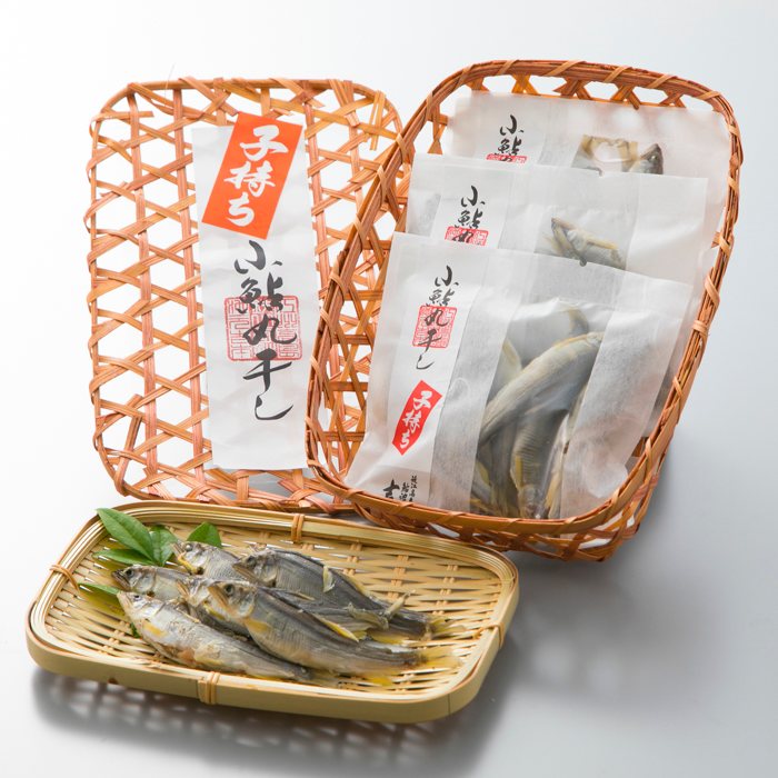 【ふるさと納税】【B-743】近江高島鮎池元 吉本 子持ち小鮎丸干し ［高島屋選定品］