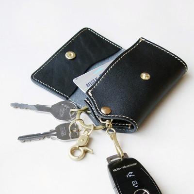 ふるさと納税 福岡市 スリムフィットインキーケース《ブラック》【福岡市内製造】 YK002VC04 |  | 01