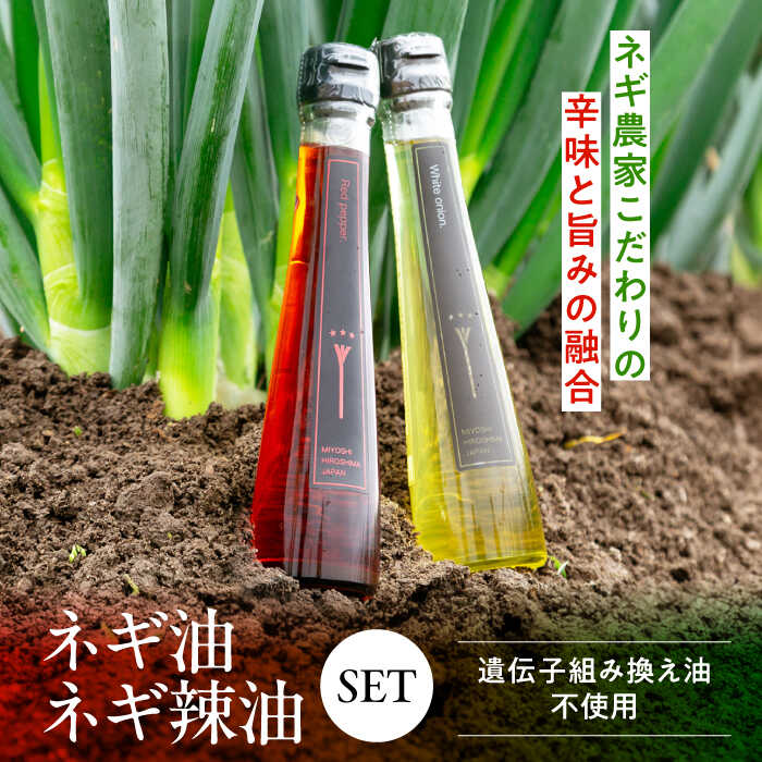 【ふるさと納税】白ネギ農家が作る ネギ油・ネギ辣油 香味油 セット 調味料 ギフト オイル ラー油 三次市 / Agri Lore Lab[APAT002]