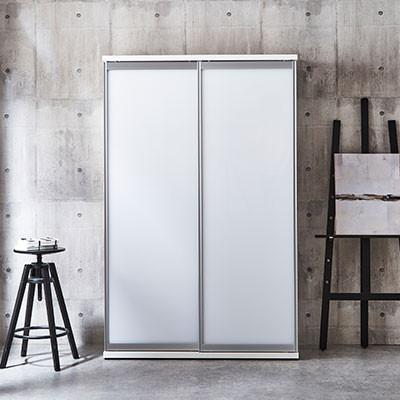 ふるさと納税 大川市 幅114cm引き戸食器棚 ポエム【カラー:ホワイト、扉ガラス:プレミアムホワイト】 |  | 01