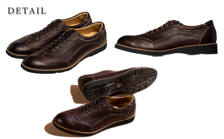 倭イズム 鹿革紳士靴　YA3301　ダークブラウン 雑貨 日用品  25.0cm
