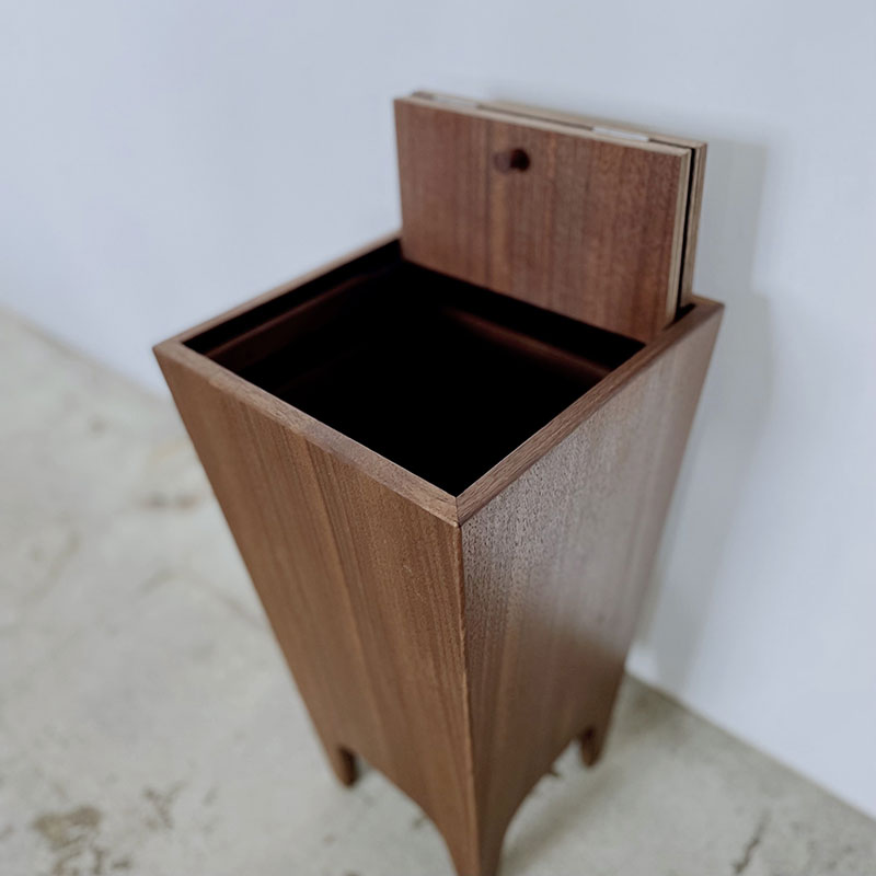 ダストボックス  ウォールナット　Lサイズ | インテリア 家具