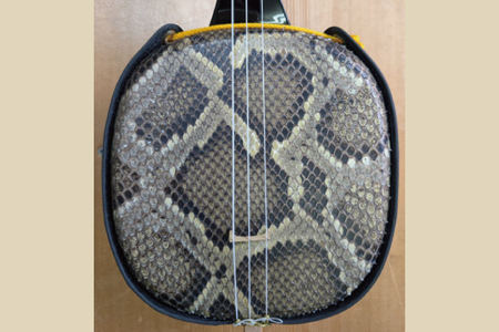 ★選べるレジンバチ★「三線工房ダイキ」南洋白木 蛇皮二重張り三線セット｜三線 三線工房 沖縄 蛇皮 白木 セット 三線セット バチ レジンバチ 沖縄県 豊見城市(CU006)