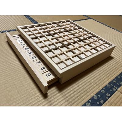 ふるさと納税 白川町 職人の技　総檜造りのナンプレセット |  | 01