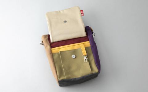 帆布鞄 イヌイット カラフルB・C フロントフラップショルダー（ミニ） 高島屋選定品 （株）髙島屋洛西店 滋賀県 東近江市 E27 帆布 バッグ ショルダー コンパクト カラフル シンプル【※カラーを