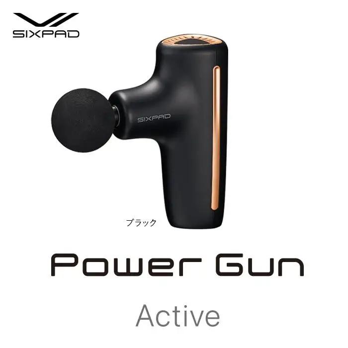 SIXPAD Power Gun Active【ブラック】 | シックスパッド パワーガンアクティブ 振動ガン マッサージ ボディケア 筋肉ケア 疲労回復 血行促進 自宅ケア フィットネス 健康器具 