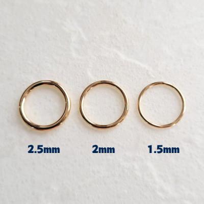 ふるさと納税 藤沢市 K18 丸線リング(1.5ミリ) P1〜5号 ご希望のリングサイズで制作 18金 指輪 |  | 02