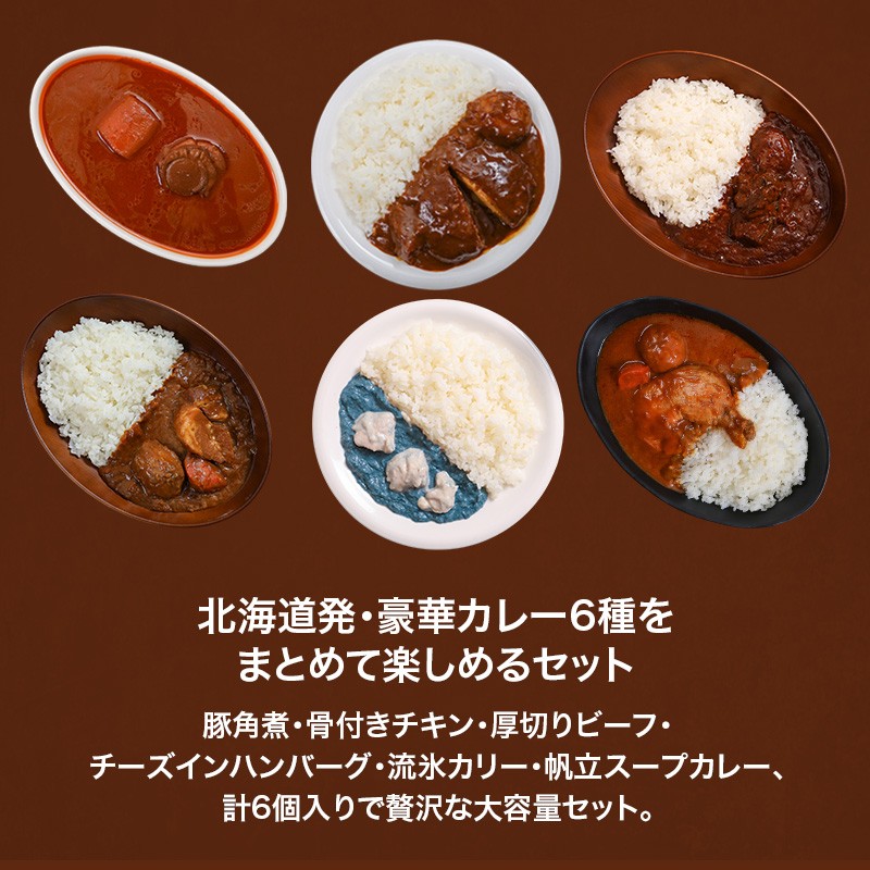 
                  北海道発大容量カレー6種セットen01-00249
                