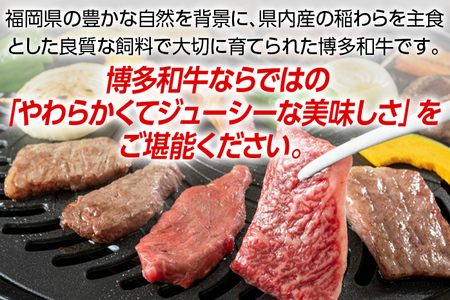 博多和牛 すき焼き用もも&焼肉用肩ロース 2種セット (計約900g)