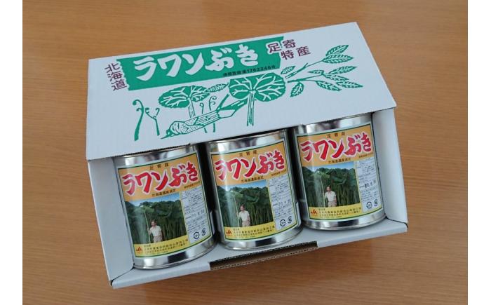 ラワンぶき水煮缶 500g×3缶《足寄町》【NPO法人あしょろ観光協会】 ふき [BEAE010]