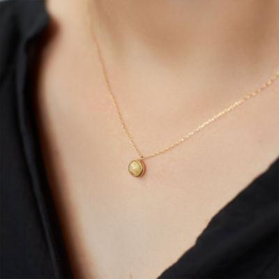 ふるさと納税 甲府市 K18YGタイチンキャッツアイルチルクォーツ ネックレス(Fph017) |  | 03