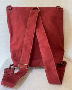 2ウェイ チャーボウズリュック（2way Charbouz backpack） ファッション 鞄 ショルダーバッグ 防水加工 帆布 無地 男女兼用 A4収納 綿麻生地 真鍮金具  ブルー