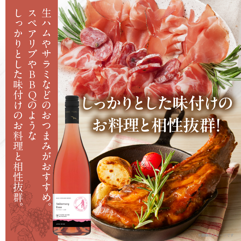 【数量限定】アンベラシー ロゼ(計1本)_T014-047【ワイン 酒 アルコール 国産 人気 ギフト 食品 飲料 BBQ お土産 限定品 贈り物 送料無料 プレゼント】