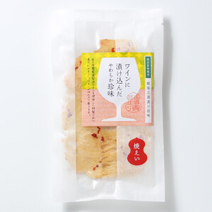 珍味 ワイン仕立て焼えいひれ 42g【岩の原葡萄園製造ワイン使用】 おつまみ つまみ エイヒレ 常温 新潟 上越 西沢珍味販売