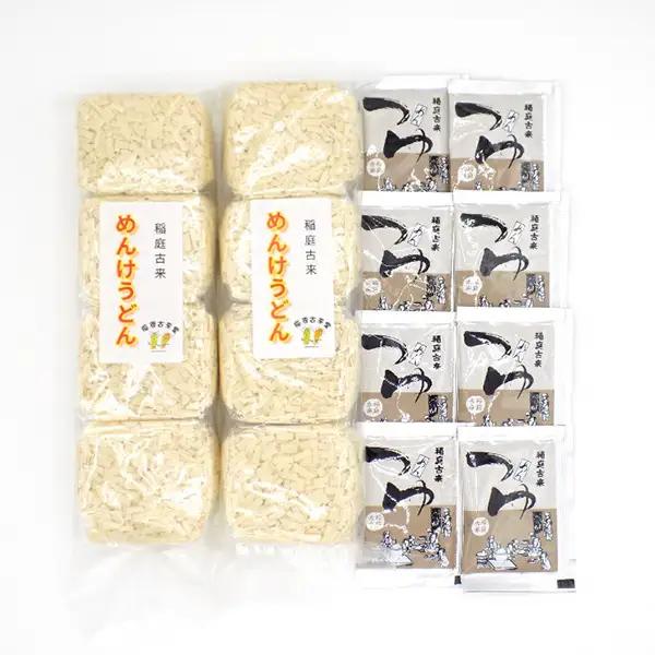 稲庭古来めんけうどん 稲庭うどん 640gつゆ付き 稲庭うどん [K1401]