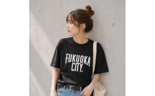 
                  FUKUOKA CITY T-shirt（フクオカシティTシャツ）ブラック・100サイズ
                