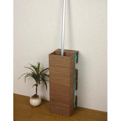 ふるさと納税 かつらぎ町 バスク フローリングワイパー スタンド ブラウン 替用のシートを2つ収納できるおしゃれなスタンド |  | 01
