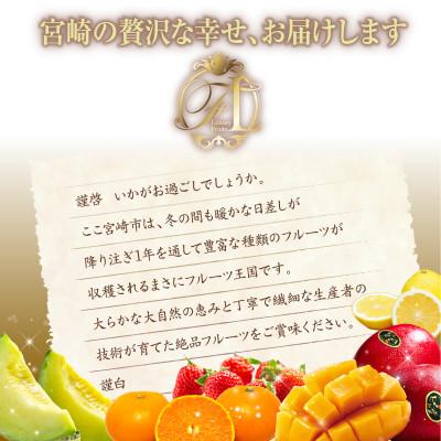 ふるさと納税 宮崎市 【発送月固定定期便】旬のくだもの【極】定期便(宮崎市)全6回 |  | 01