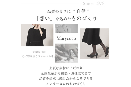 AI368-d Marycoco 家庭で洗える 前開き ブラック フォーマル アンサンブル [長崎県 島原市]