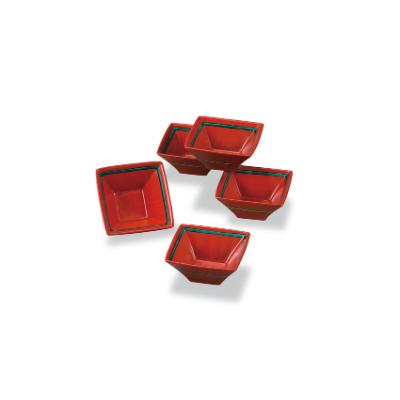 ふるさと納税 能美市 九谷焼 4.7号小鉢揃 朱巻線文 和陶房　(5個セット)