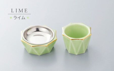 【美濃焼】きらら ご飯仏具セット ライム 【角富製陶所】 仏具 供養 カジュアル 家族[MFP008]