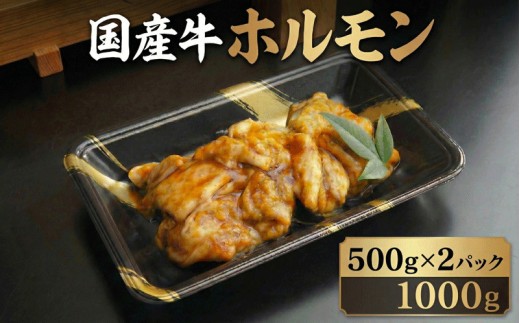ホルモン 肉 国産 牛 1000g 1kg 国産牛 味噌ダレ 味噌 味付け 焼肉 牛肉 焼きうどん 焼きそば 焼き そば うどん もつ煮 バーベキュー BBQ おかず 惣菜 煮込み 志摩 三重県 伊勢 15000円 1万5千円 15000円以下 / 国産牛自家製味噌ホルモン 1000g