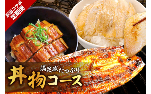浜田コラボ定期便　満足感たっぷり丼物コース 【140_1540】