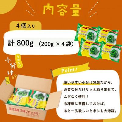 ふるさと納税 志布志市 国産冷凍ブロッコリー200g×4袋(800g) |  | 03