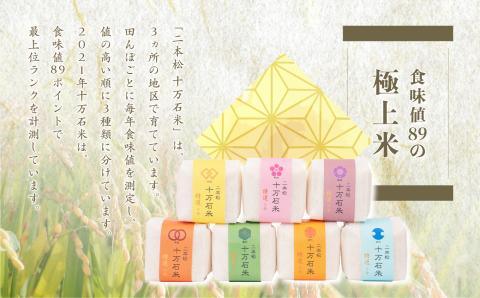 氷蔵熟成米 -ひくらじゅくせいまい- 450g(3合)×7個 福島県二本松十万石米 精米【Y&Tカンパニー】