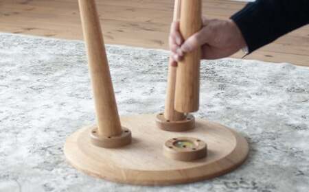 オーク材のサイドテーブル 40cm 高さを選べます。 オーク テーブル 家具 インテリア