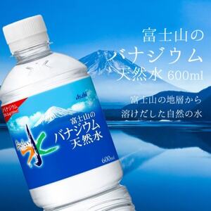 【毎月定期便】バナジウム天然水600ml【24本入】アサヒ飲料全3回【4060649】