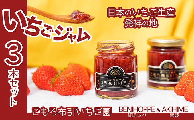 ジャム いちご 3本 セット 無添加 イチゴ 苺 長野 加工品 フルーツ 果物 